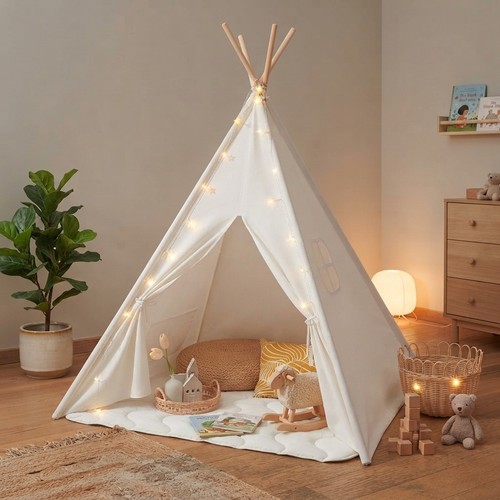 Deluxe kids teepee - tent, with