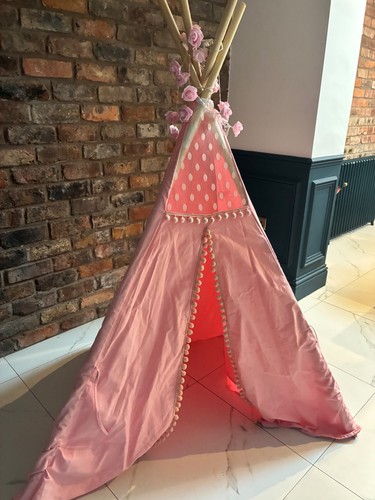 Kid teepee tent - tent, pink